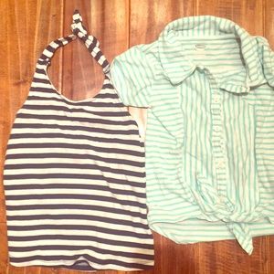 Gently used Old Navy girls summer tops.